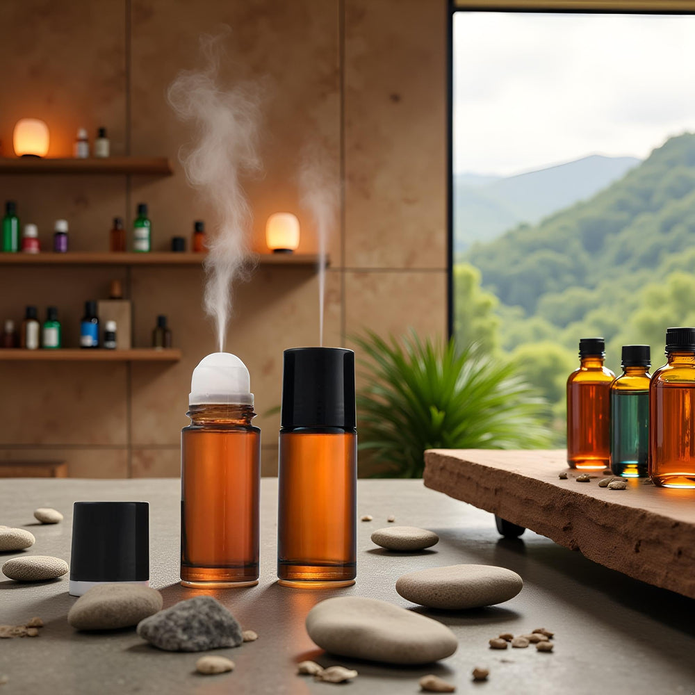 Accesorios prácticos para rellenar y almacenar aceites esenciales con Galepromot.