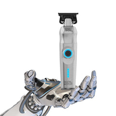 GAMMA+ Cyborg profesional, ajuste cero-gap para un corte cercano y uniforme.