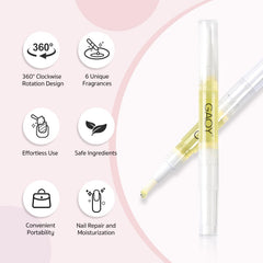 GAOY aceite para cutículas durazno, hidrata y mantiene las uñas flexibles
