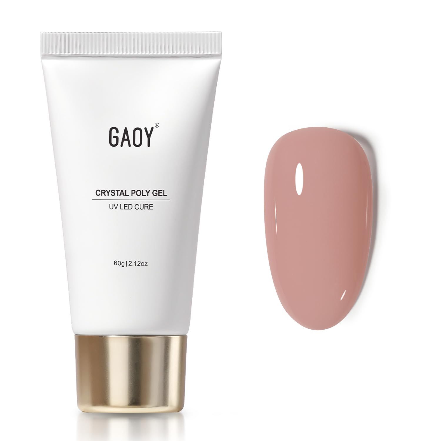 GAOY Crystal Poly Gel bottle close-up for smooth nail extensions