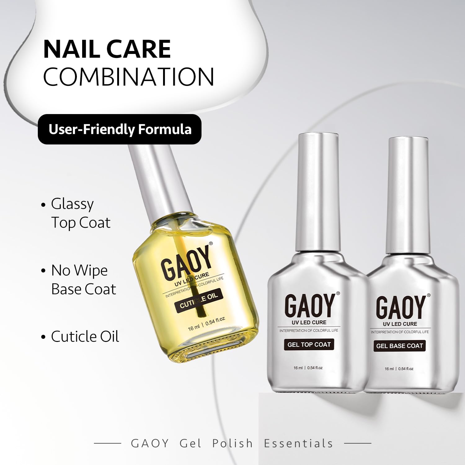 GAOY emballage chrome argenté – design élégant pour la coiffeuse