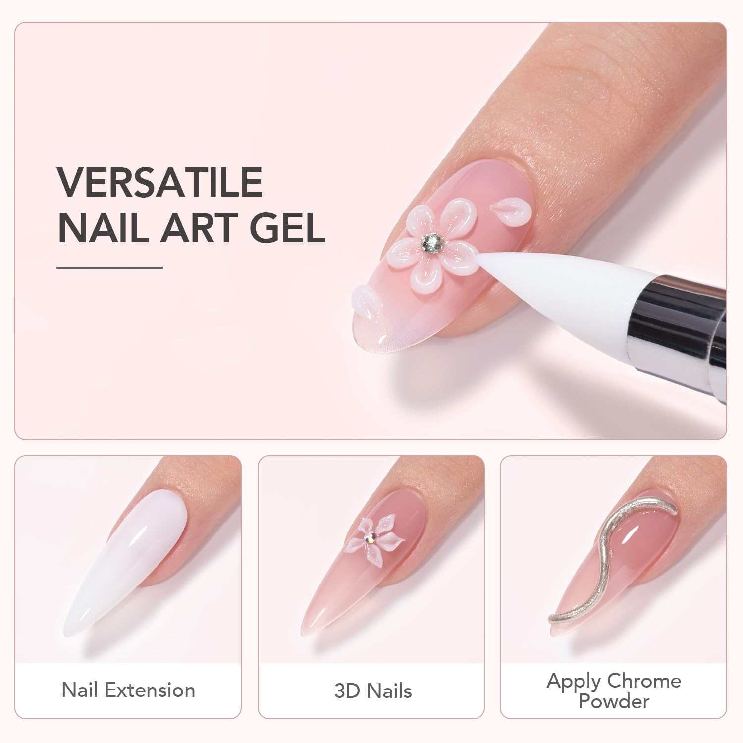 GAOY diseño 3D en uñas, modelado preciso para ideas creativas