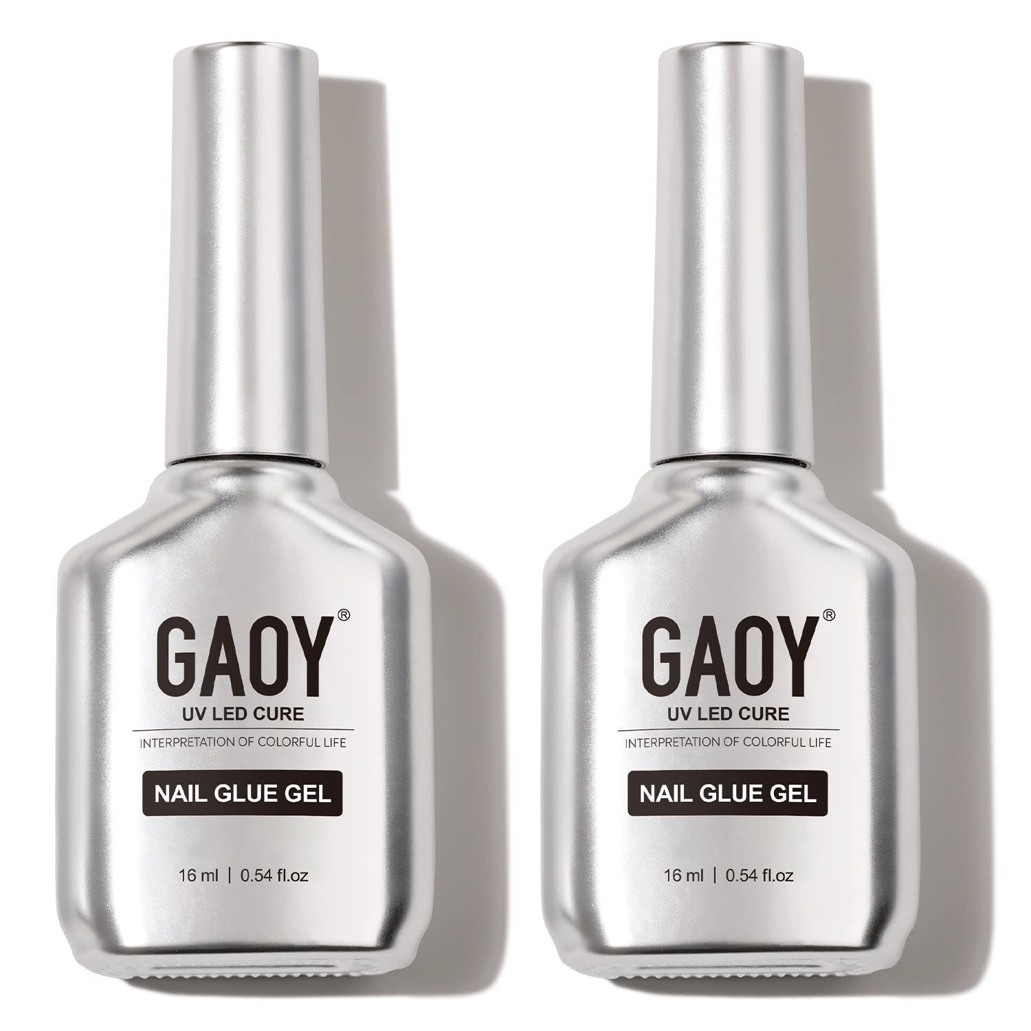 GAOY dos botellas de gel para uñas 16 ml, extensión rápida