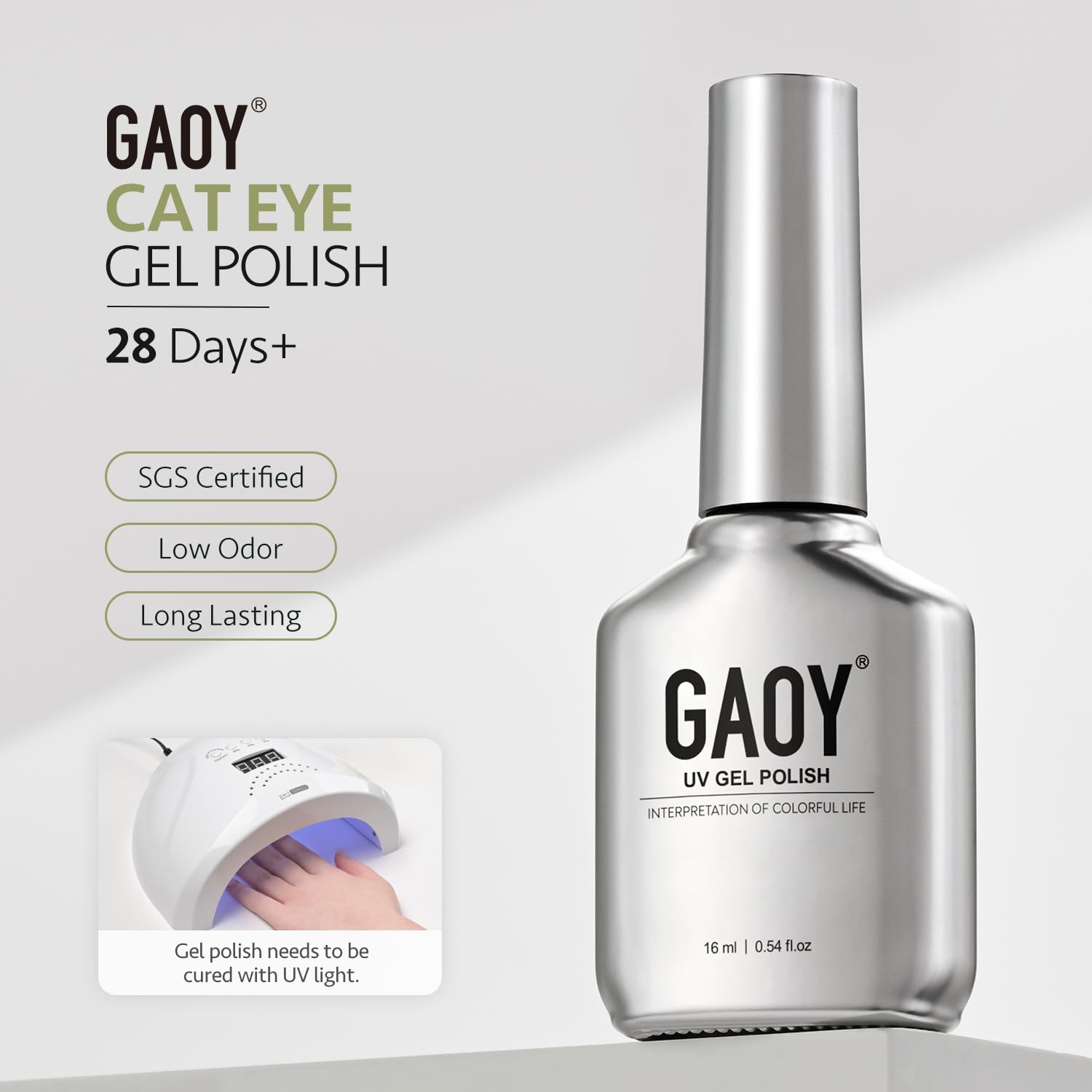 Envase de 16 ml para aplicación cómoda en casa.