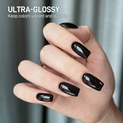 GAOY Builder Top Coat Gel: envase con diseño metálico champán para uso profesional.