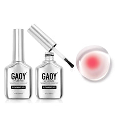 GAOY gel floreciente marmol: acabado elegante y duradero en uñas.