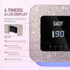 GAOY diodos LED 39 para curado rápido de gel UV.