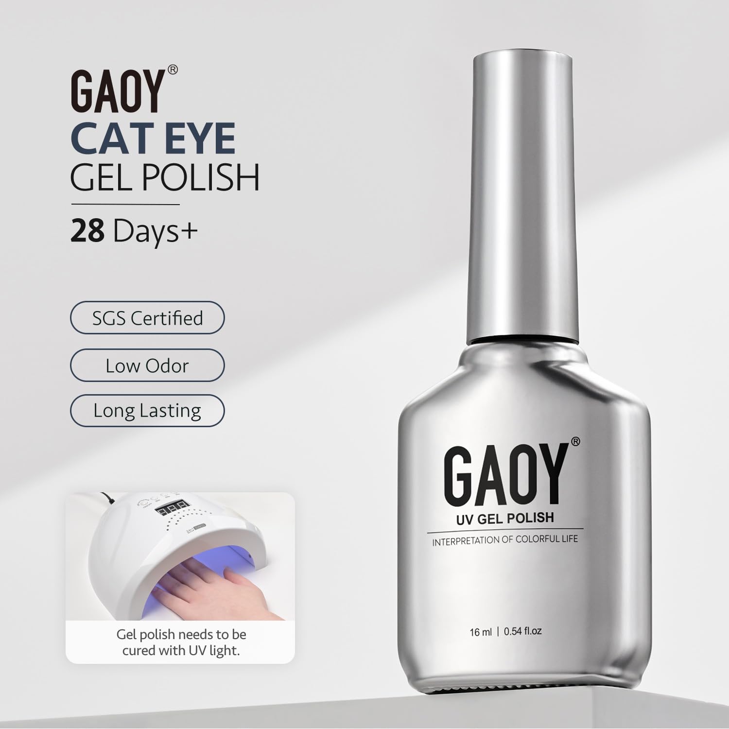 GAOY Pack incluye imán ojo-de-gato para manicura en casa