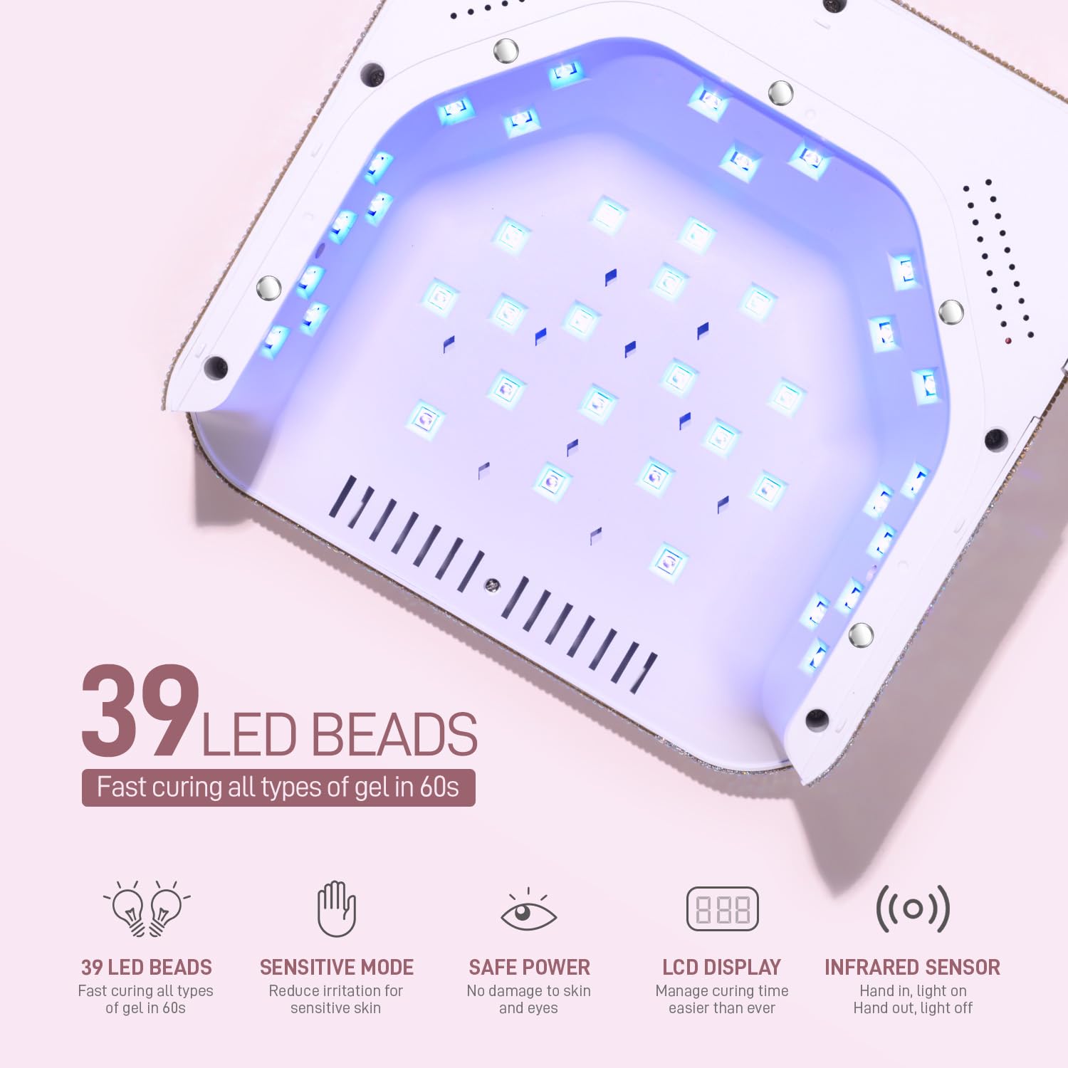 GAOY pantalla LCD indica tiempo y batería para planificar.