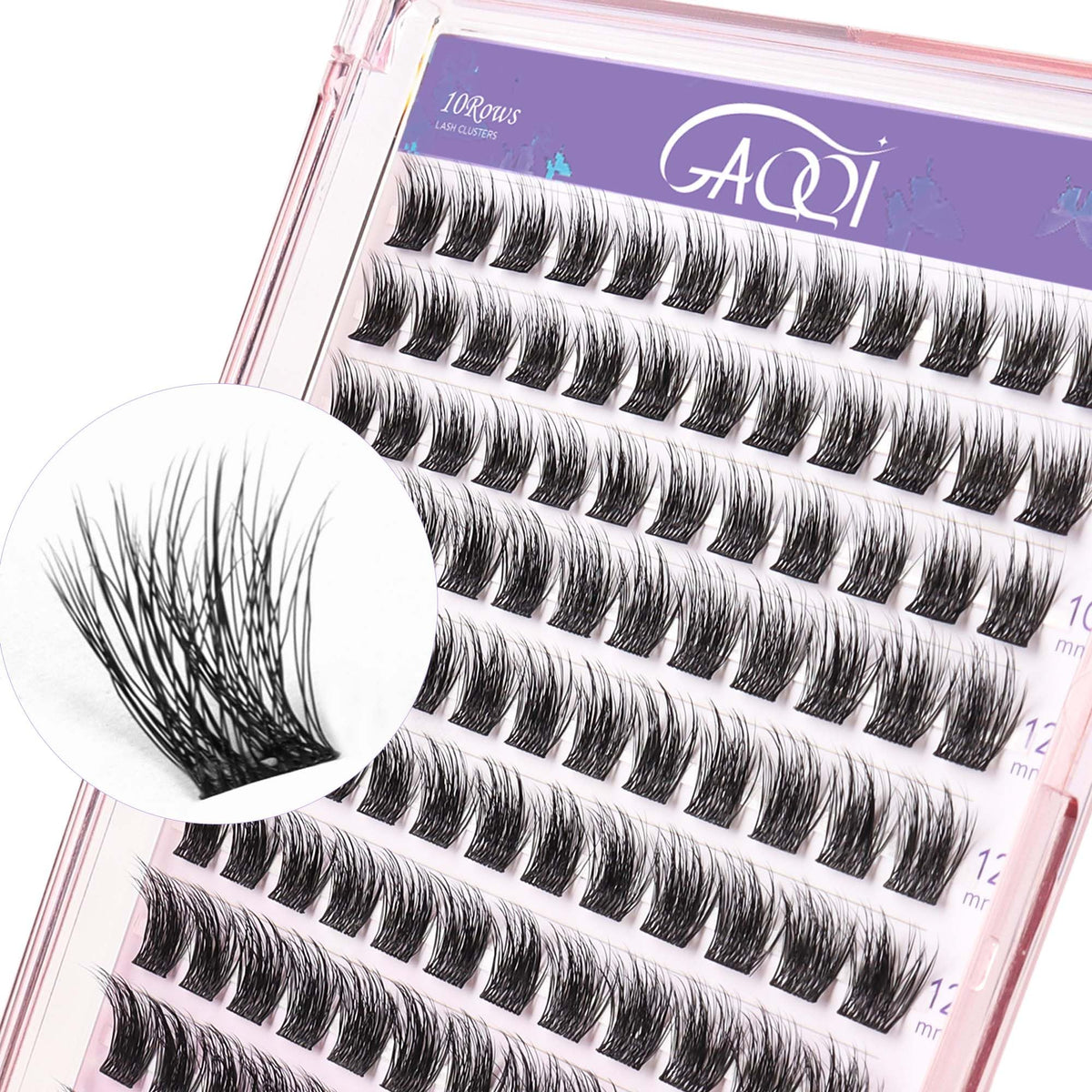 GAQQI Lash Clusters con efecto 3D natural para una mirada más definida.