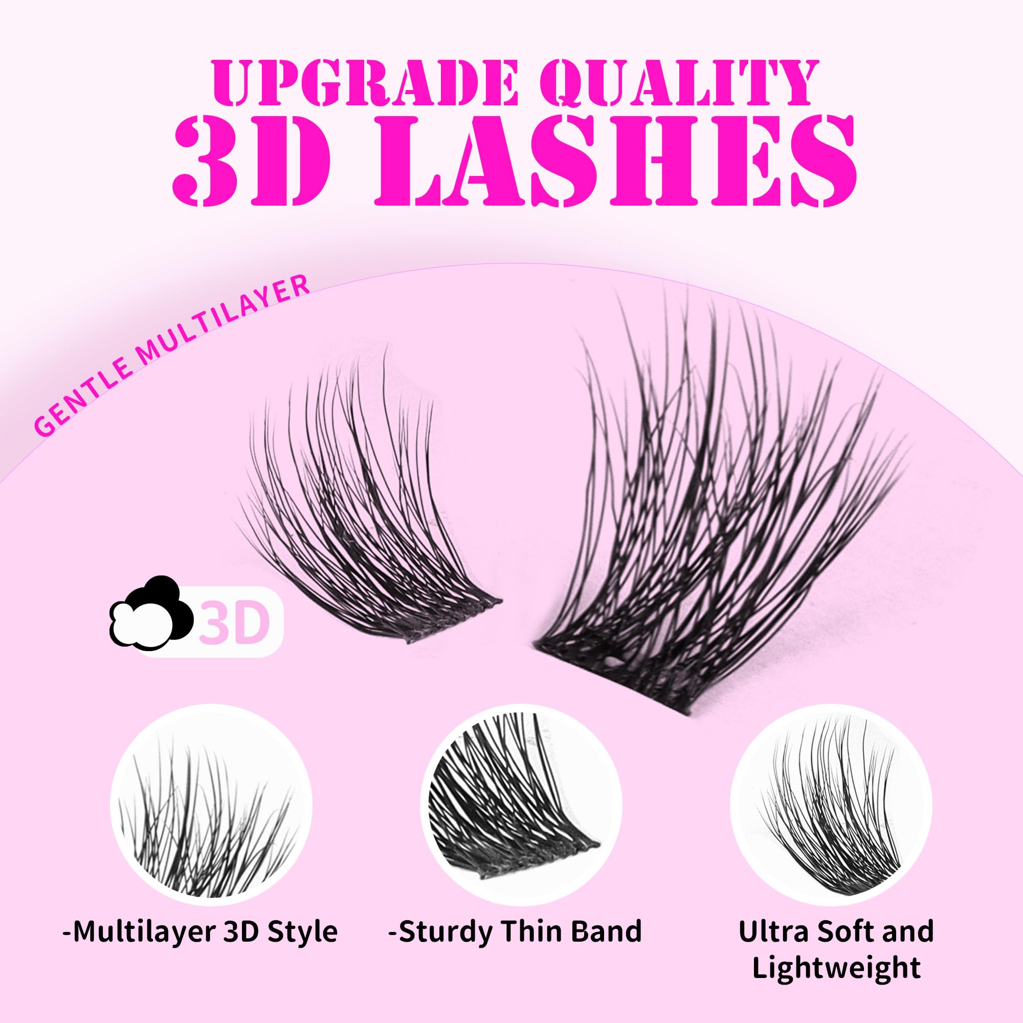 GAQQI clusters 10–14 mm para volumen personalizable y look elegante.