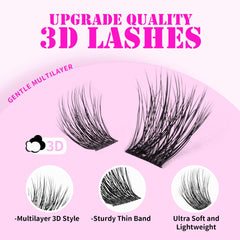 GAQQI clusters 10–14 mm para volumen personalizable y look elegante.