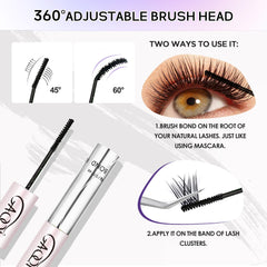 GAQQI sellador para pestañas lash seal, acabado impermeable