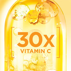 Close-up of Garnier serum texture showing a lightweight, fast-absorbing formula.