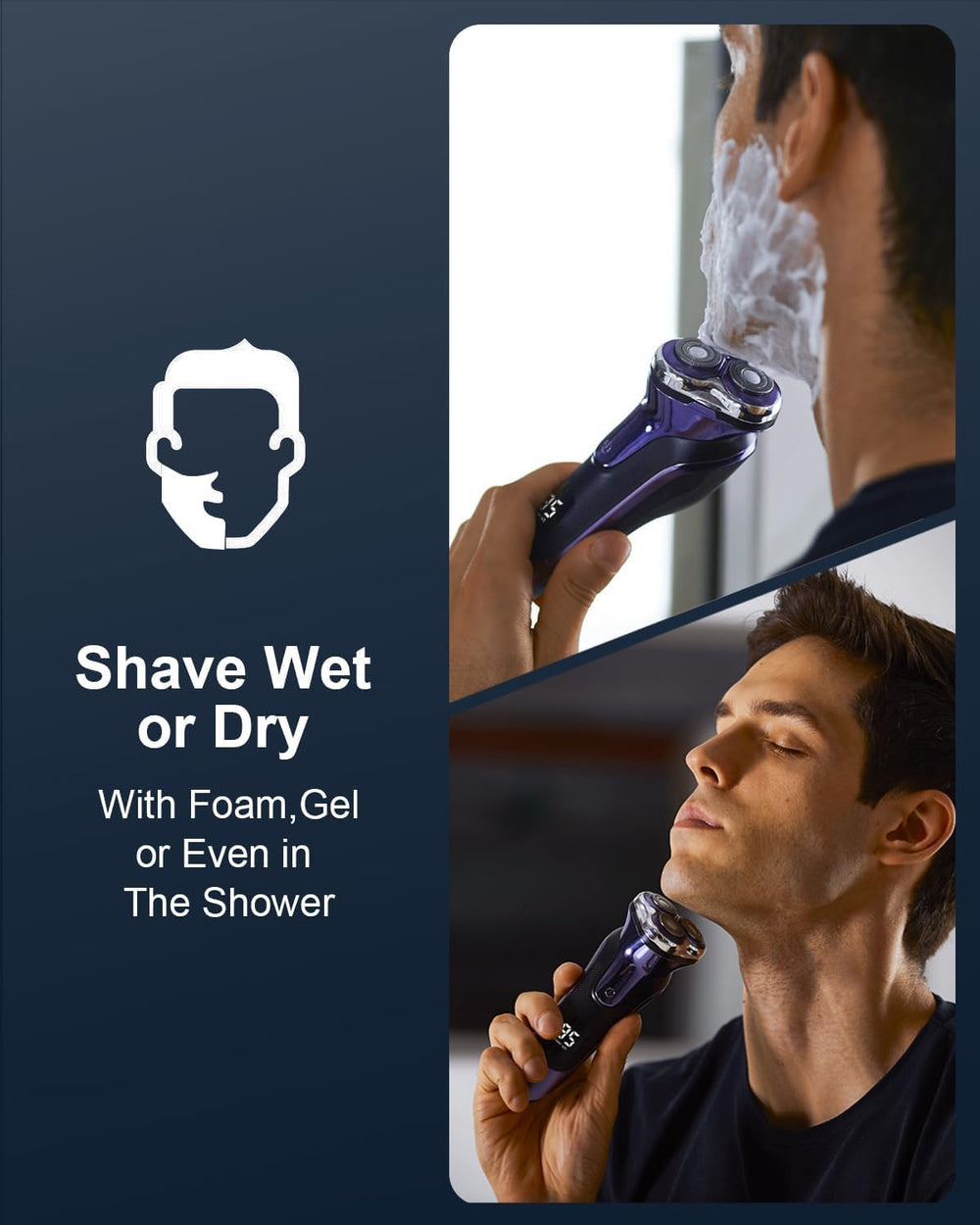 GDKLXL hojas 4D flexibles para afeitado suave