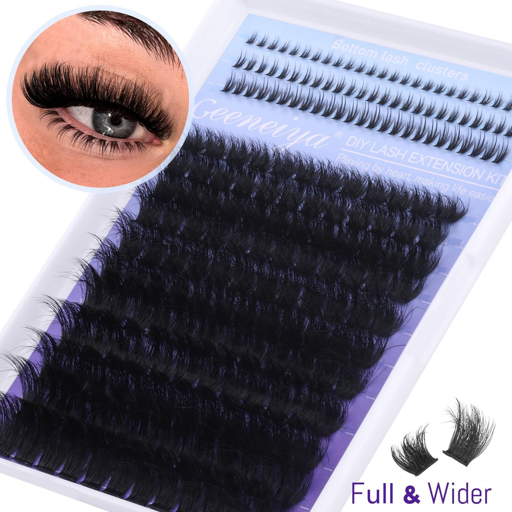 Geeneiya beginner-friendly lashes let you blend clusters for a seamless look.