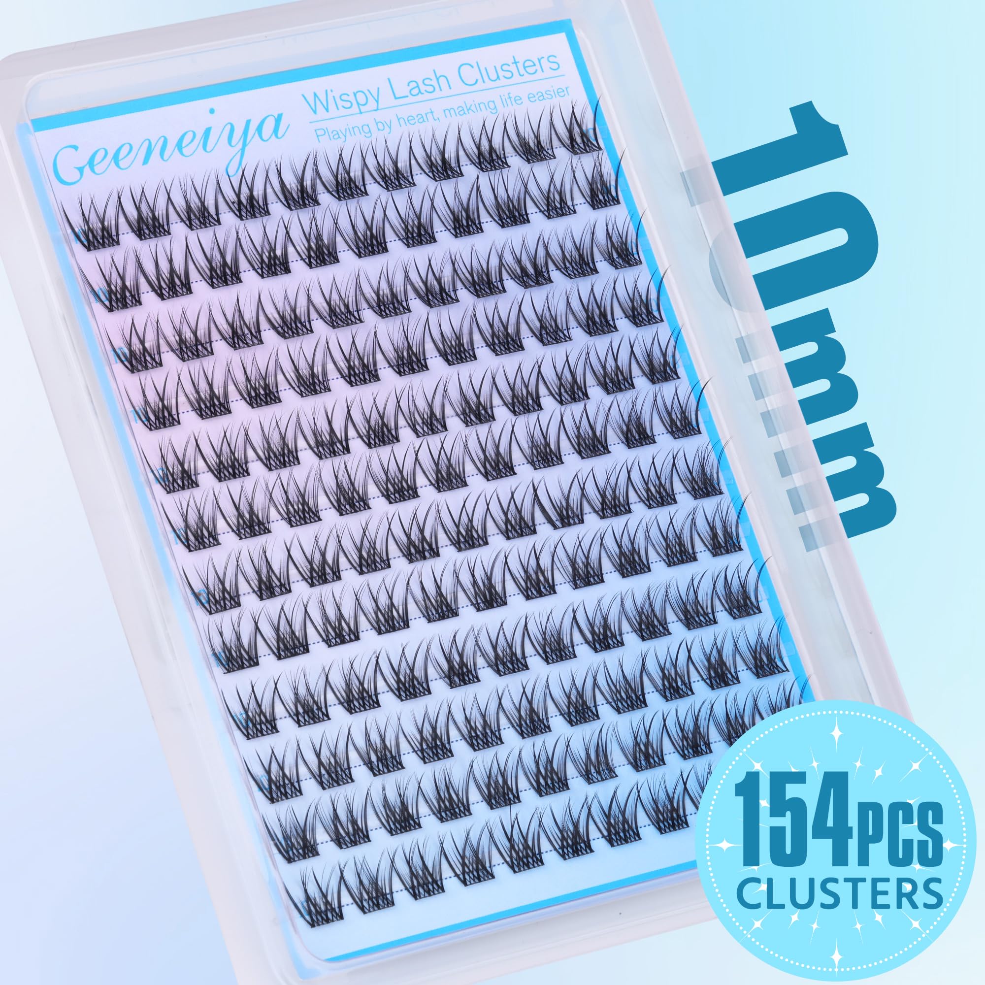 Geeneiya ensemble 144 pièces clusters pour extensions rapides.