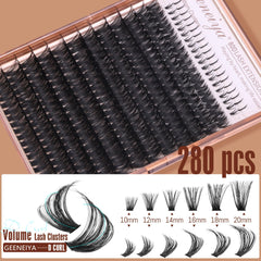 Geeneiya cluster negro mate para look suave y natural