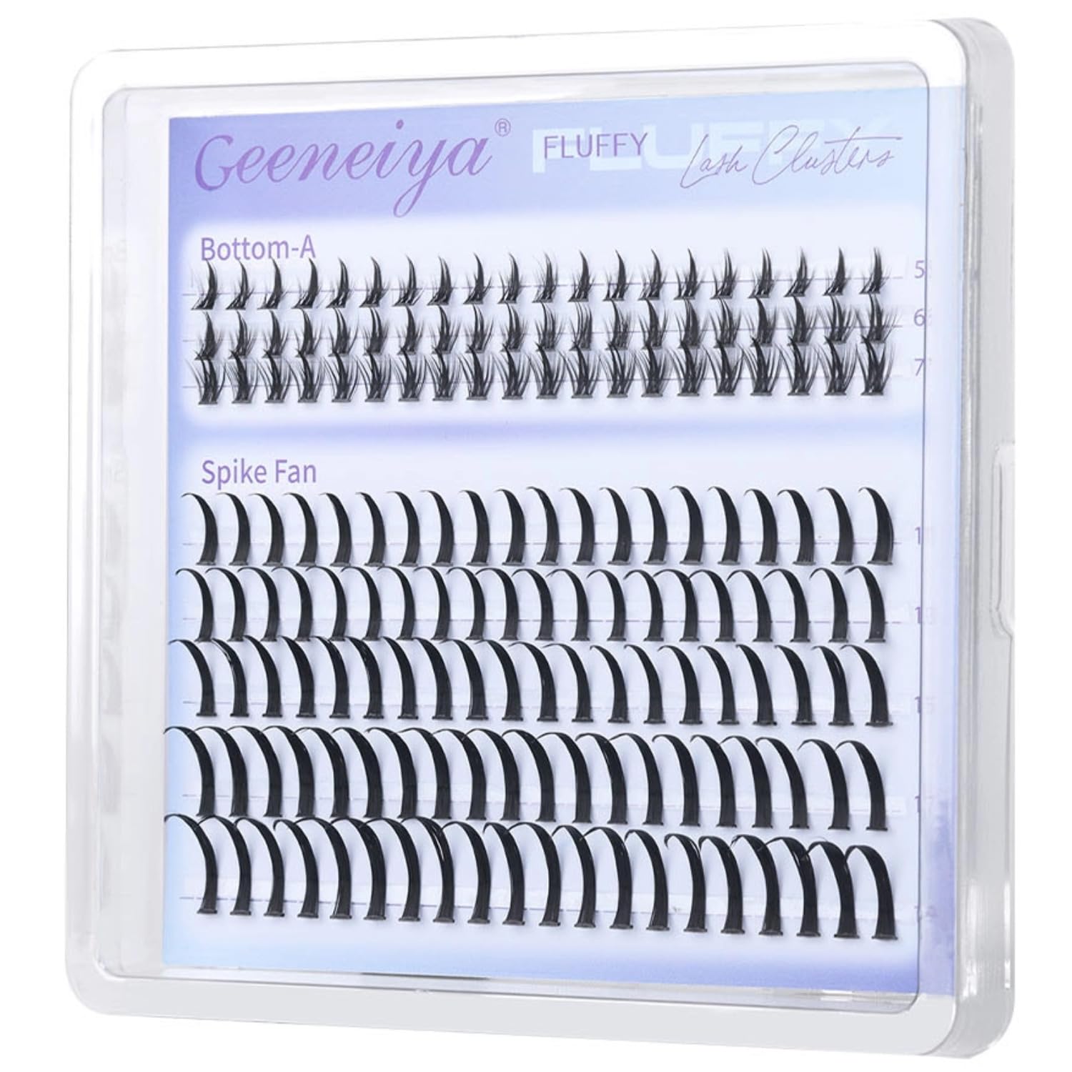 Geeneiya spike lash clusters define the eye with wispy spikes for layered drama