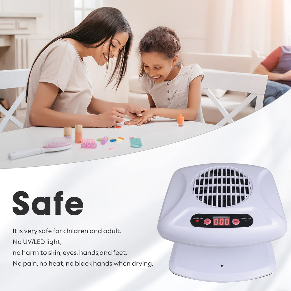 Gegong secador de uñas diseño compacto ideal para espacios pequeños.