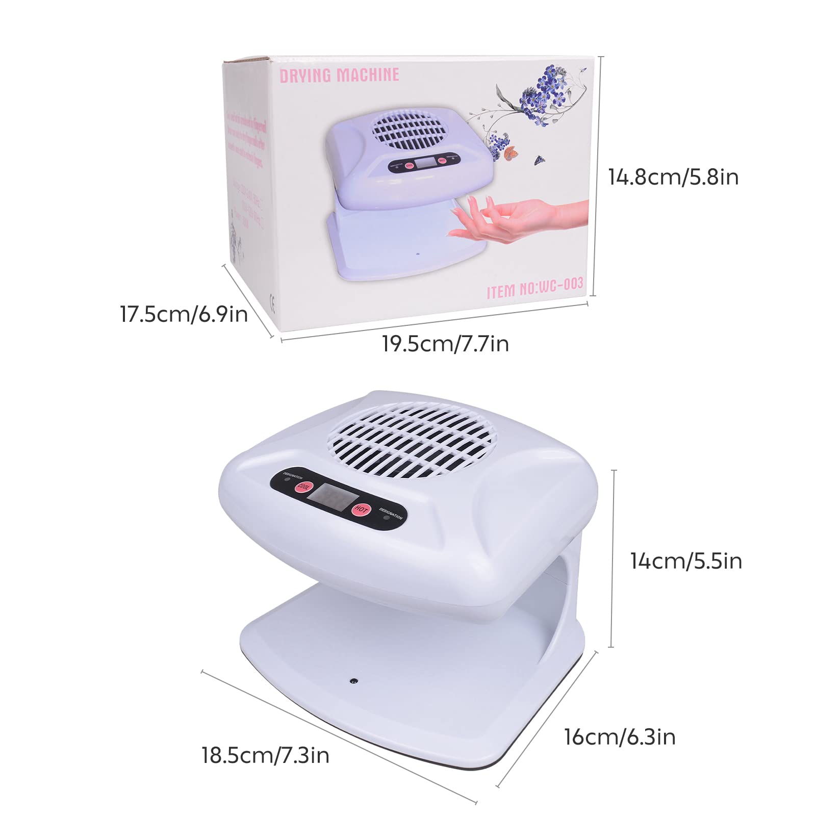 Gegong secador de uñas, regalo ideal para amantes de la manicura en casa.
