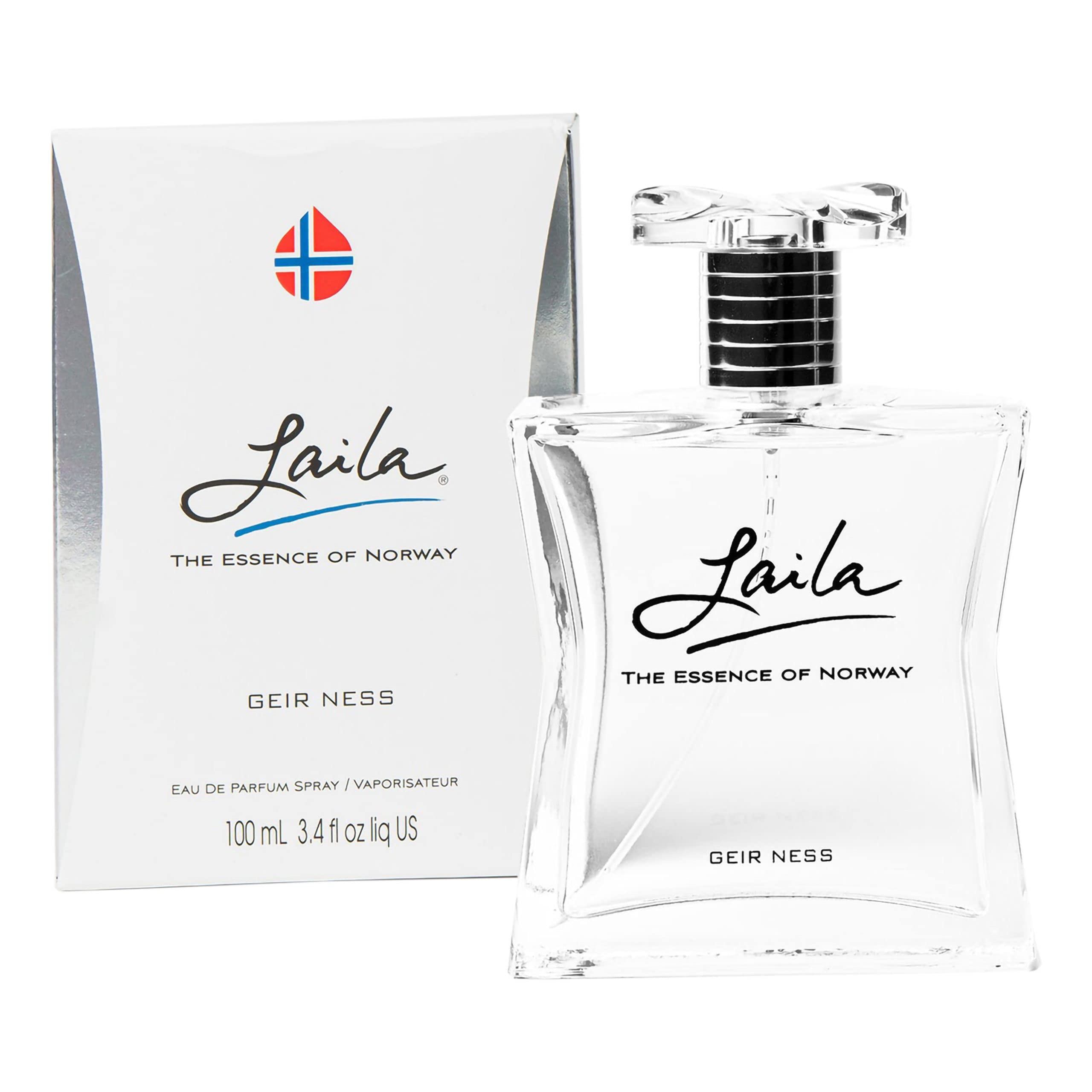 Geir Ness Laila, botella de perfume, aroma fresco y duradero para cualquier ocasión.