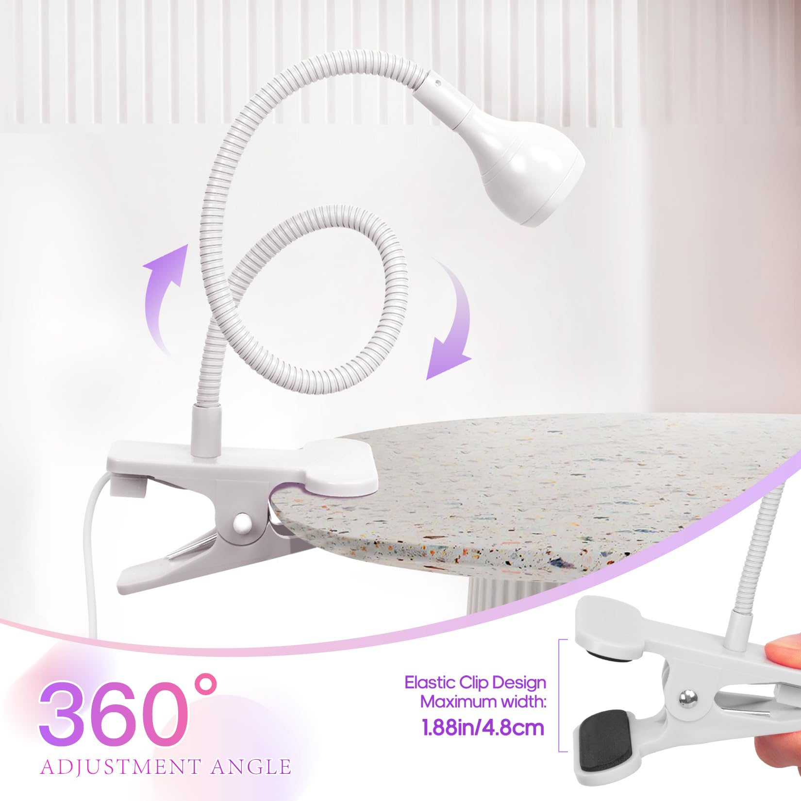 Geisofu iluminación ajustable para mayor comodidad y precisión.