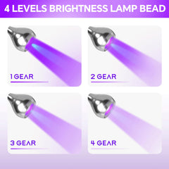 Geisofu lámpara UV para uñas con giro de 360 grados para ajustar ángulo.
