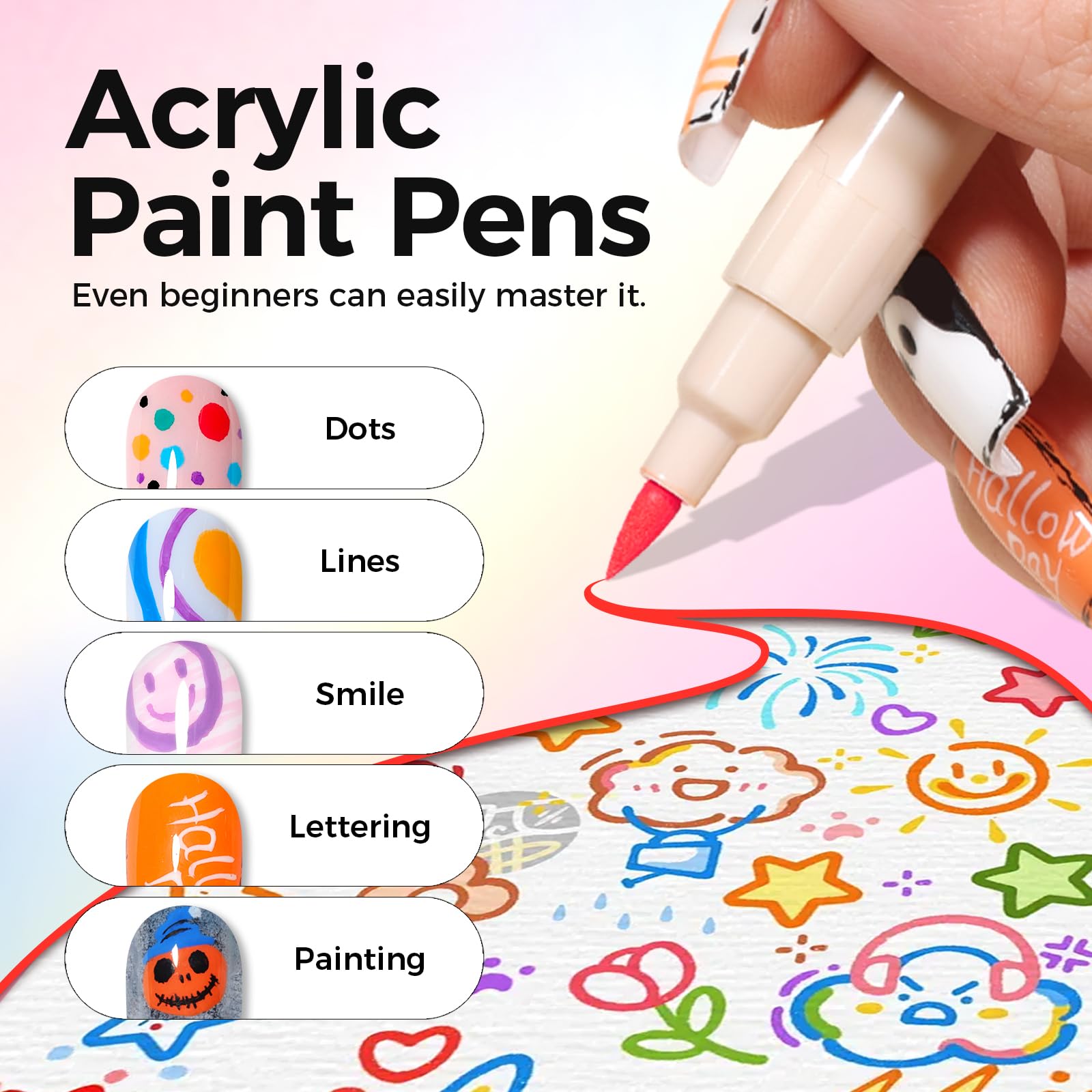 GELLAKTIK diseños 3D para ideas creativas en uñas.