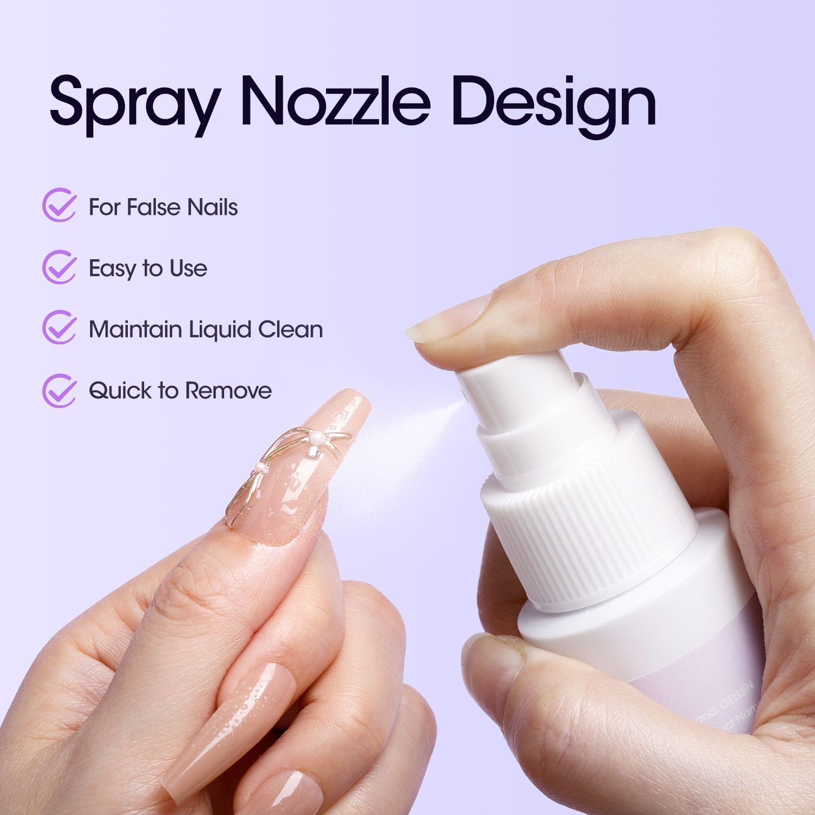 Fórmula suave sin acetona de GELLEN para uñas naturales y artificiales