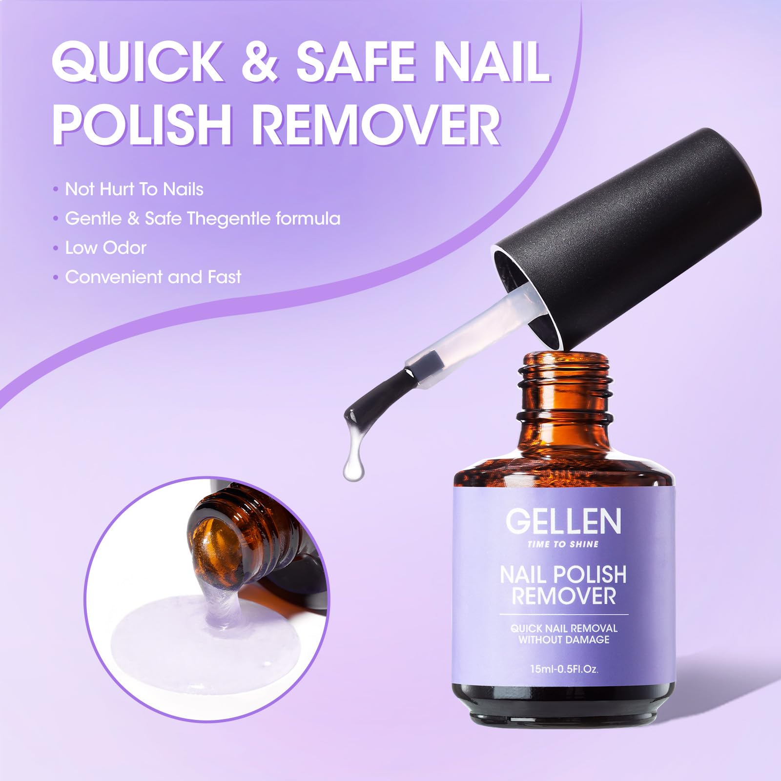 Gellen Removedor Gel: aroma suave durante el uso