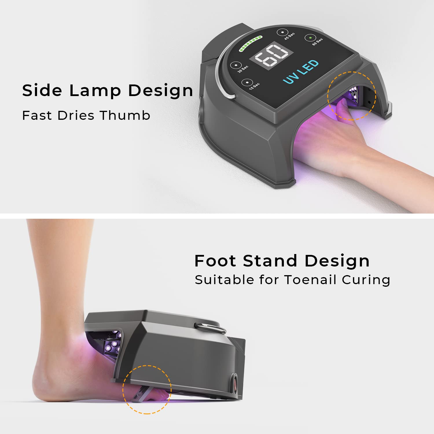 Gelpal temporizadores y sensor automático para curado cómodo