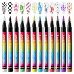 Gembityful kit de 12 colores para uñas con cobertura intensa.