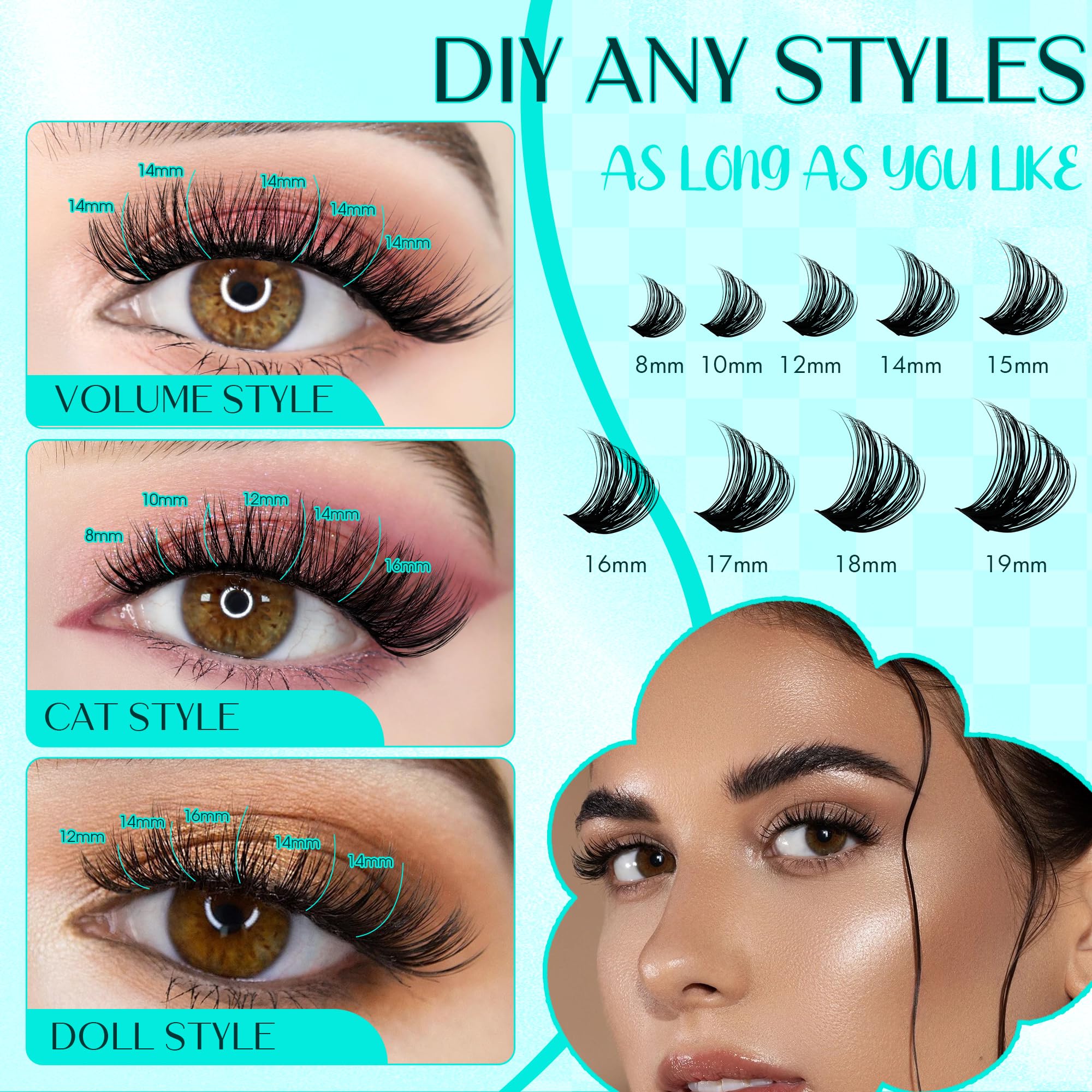 GEMERRY pestanas 3D faux mink, material suave y duradero para volumen natural.