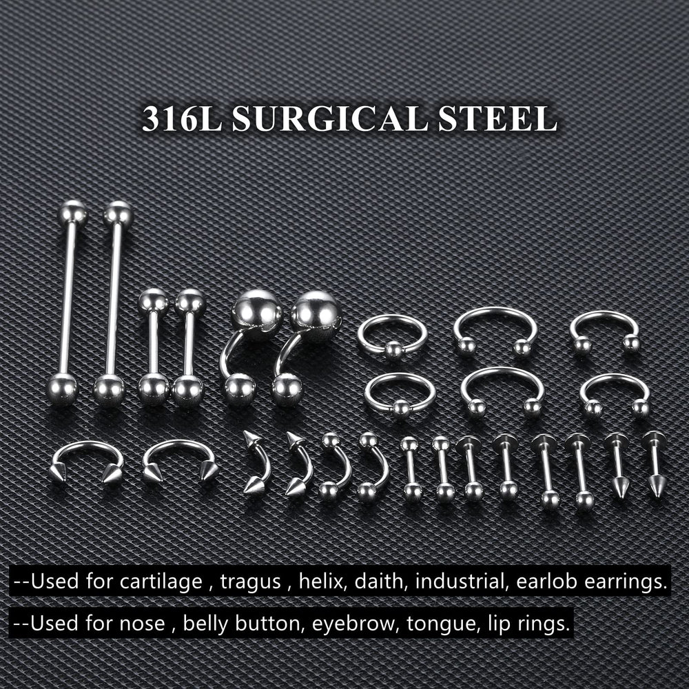 Clamps desechables para piercing de Generic, agarre seguro y esterilidad durante la colocación.