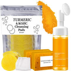 Limpiador facial Generic curcuma en botella para limpieza suave y revitalizante.