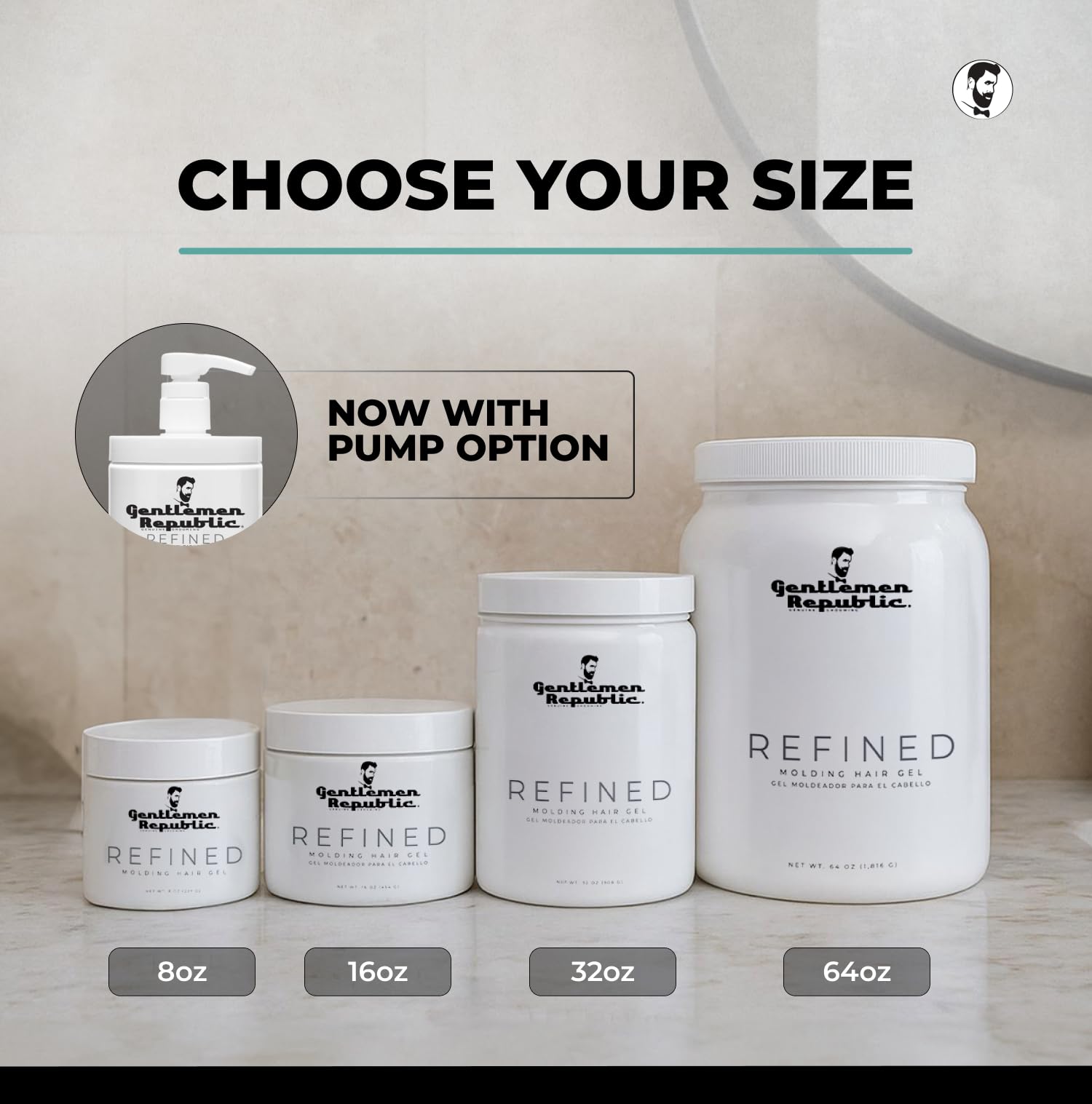 Gel refinado Gentlemen Republic fragancia agradable que acompaña todo el día.