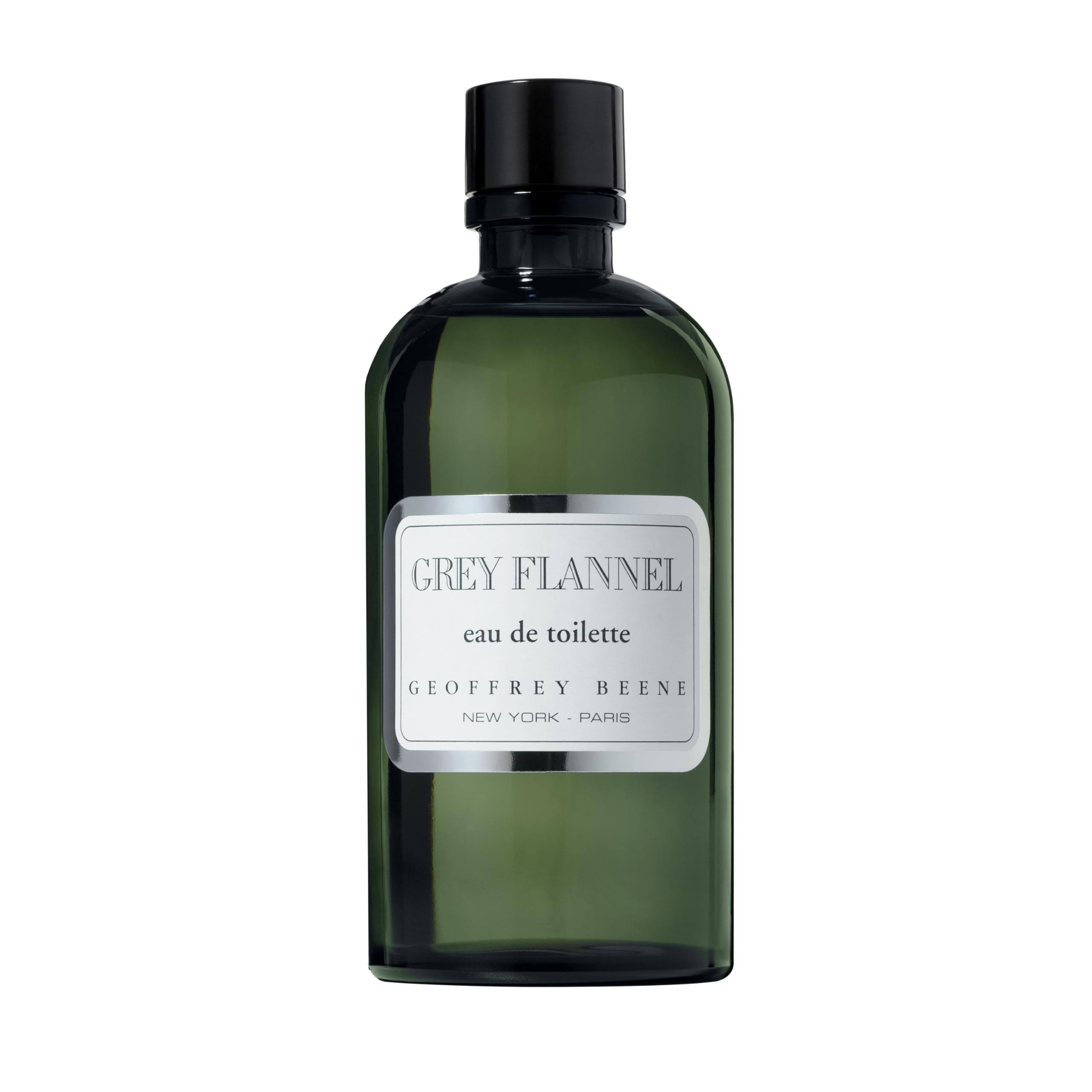 Grey Flannel de Geoffrey Beene, frasco elegante, ideal para uso diario.