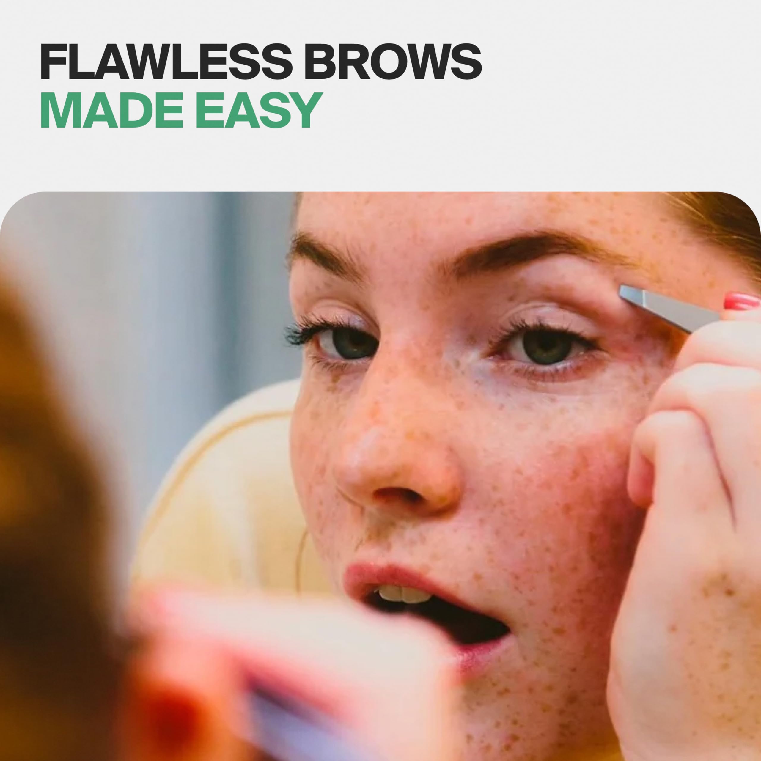 GERManikure pinces biseautes utilisées pour sourcils nets.