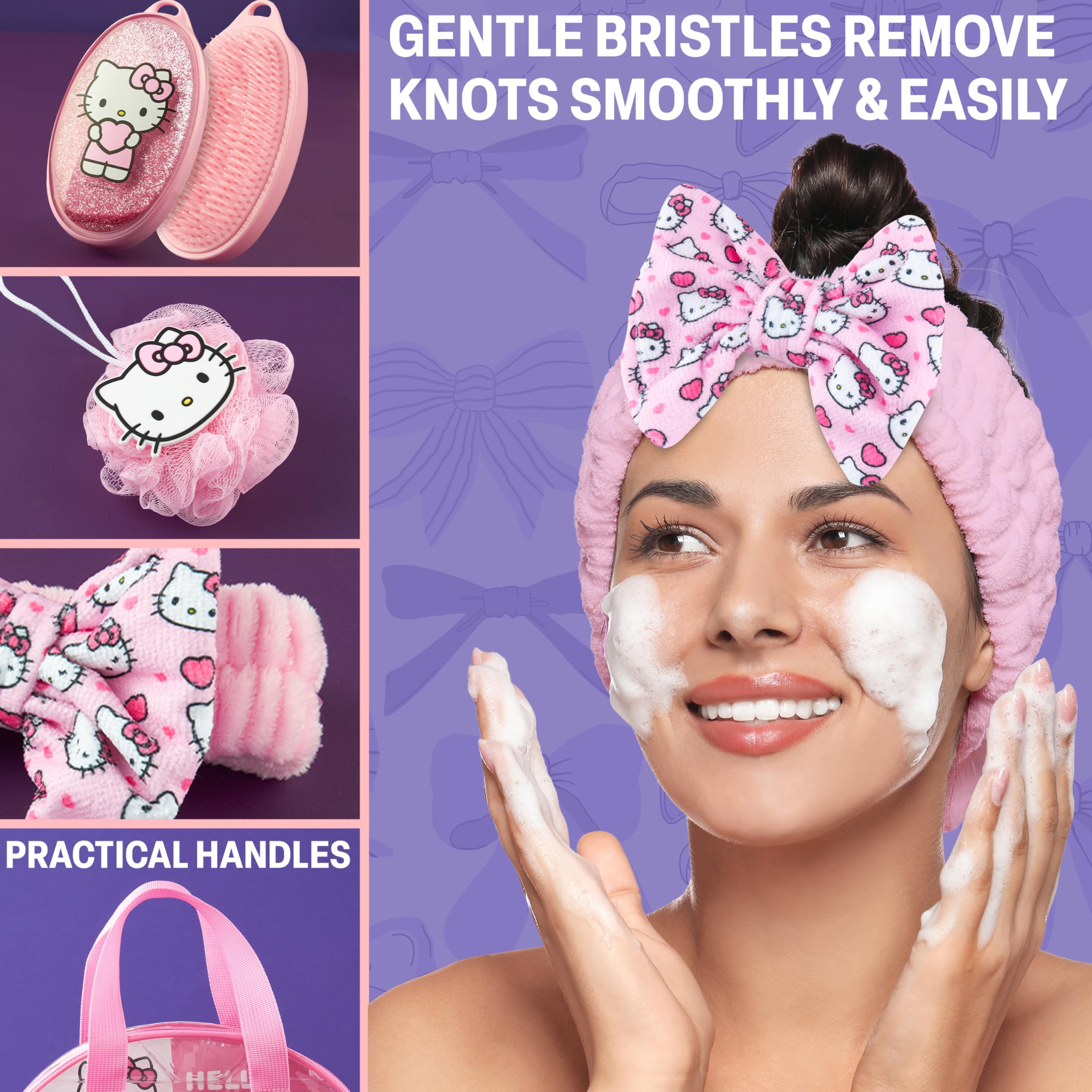 Get Trend Hello Kitty diadema suave: facilita el lavado facial y evita que el cabello estorbe.
