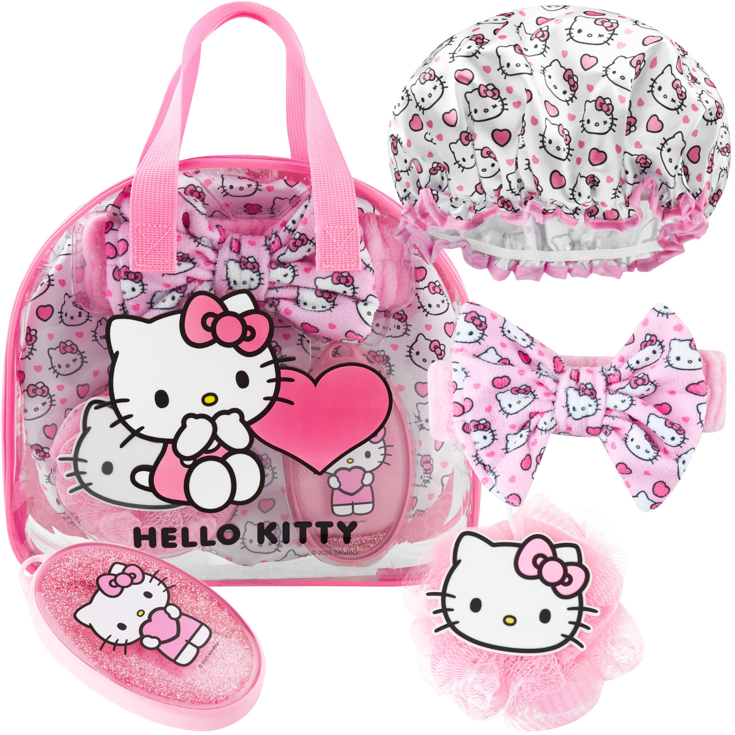 Get Trend Hello Kitty gorro de ducha: protege el cabello durante la higiene diaria.