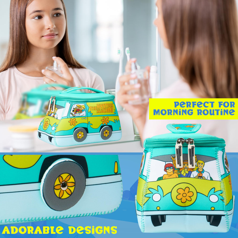 Get Trend Scooby Doo, interior con compartimentos, organiza productos de higiene