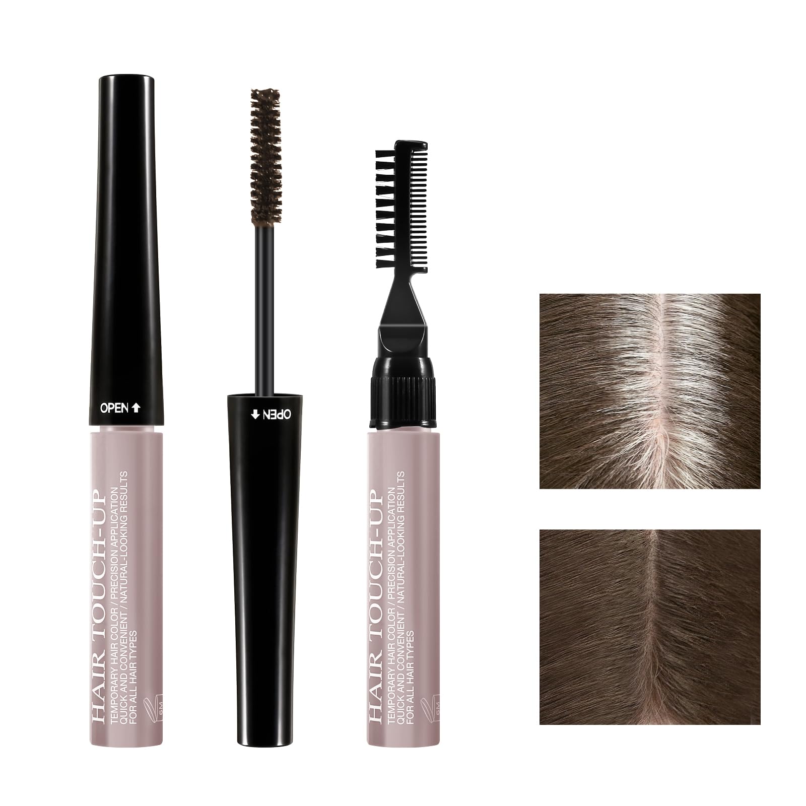 GEUUFEA Mascara para canas con aplicador preciso para cobertura rápida y natural.