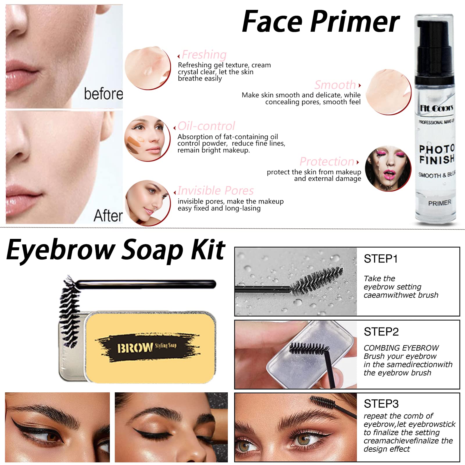 Jabón para cejas de Geyomi para definir la forma con suavidad.