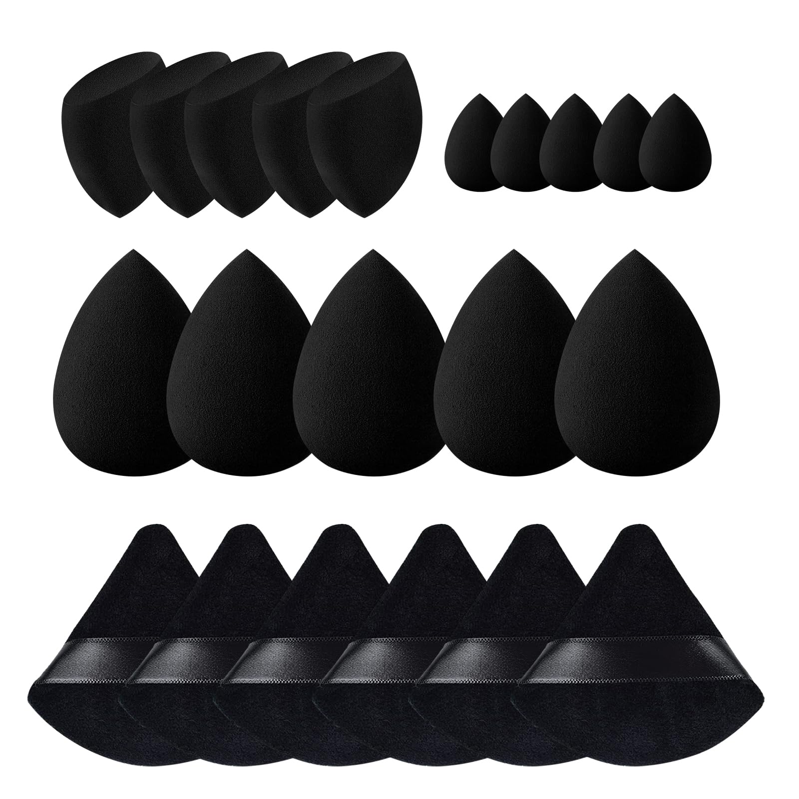 GFOUNS 21 piezas esponjas maquillaje para una base uniforme y suave.