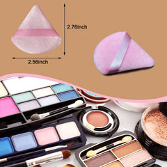 Esponja gfouns puff triangulo rosa, agarre ergonómico para un difuminado preciso.