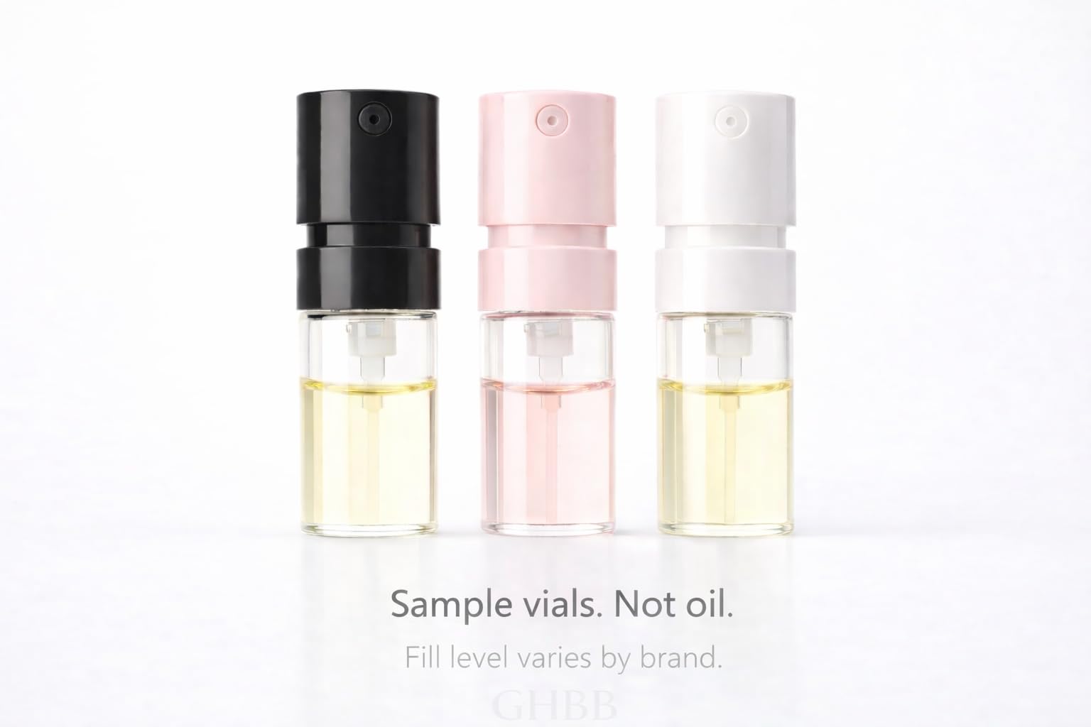 GHBB muestras de perfume para bolso, práctica para retoques durante el día.