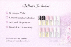 GHBB muestra de perfume para regalo de boda, opción elegante para invitados.