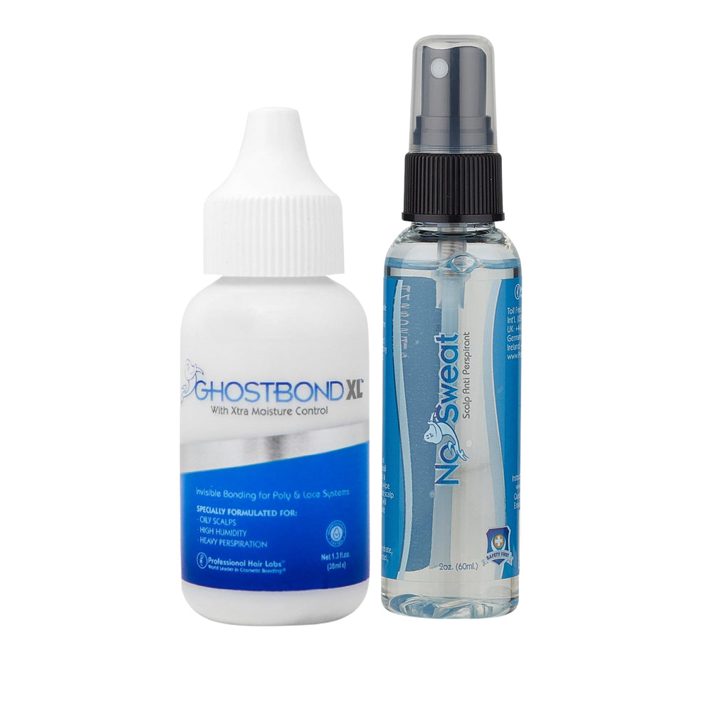 GHOSTBOND XL: antiperspirante para cuero cabelludo que reduce sudor antes de pegar.