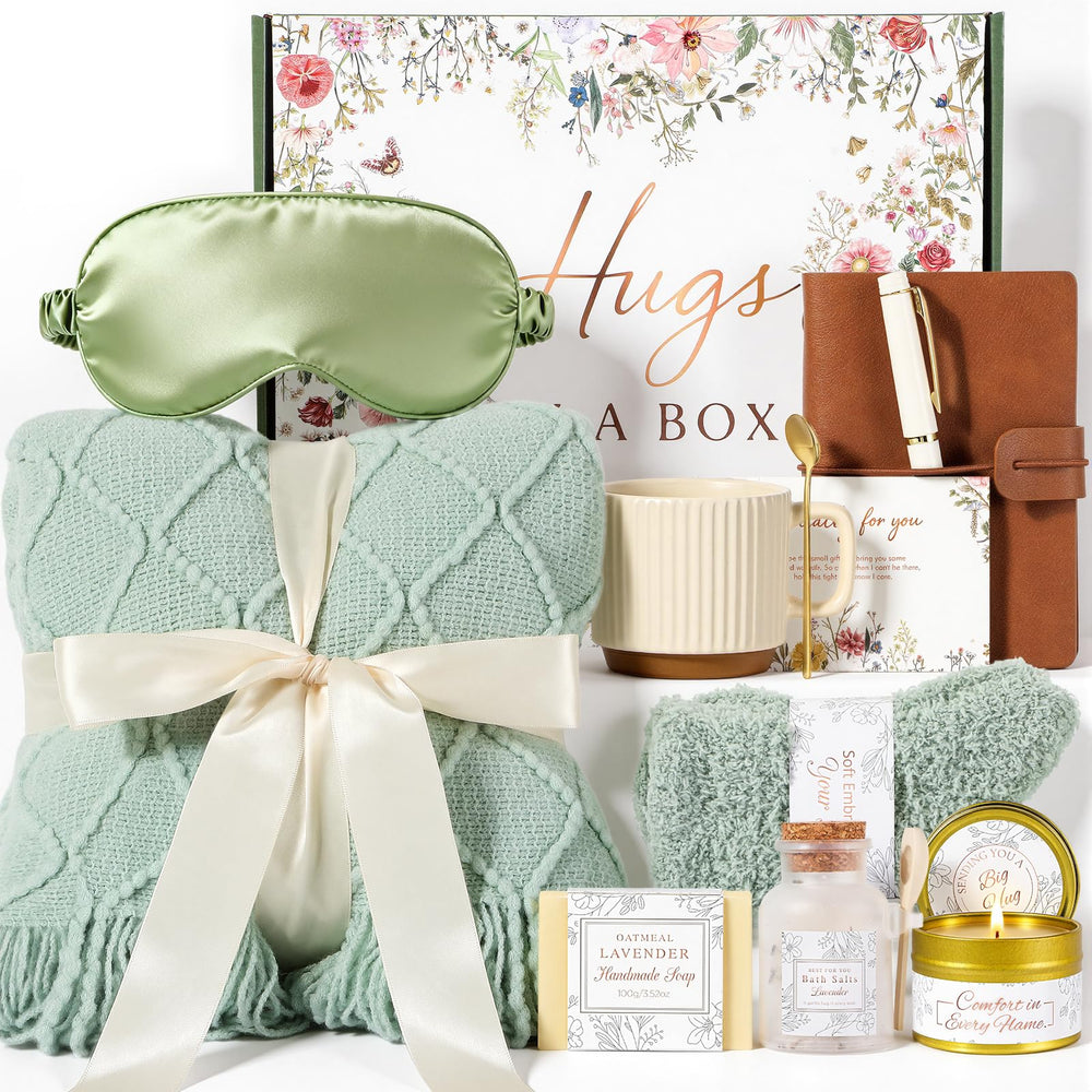 Manta tejida suave de GIFTINBOX para confort en casa.